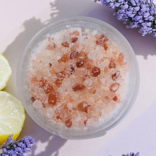 Foaming Bath Salt Pot - Lavender & Lemon