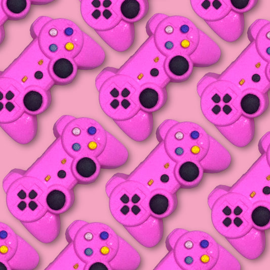 Pink Gamer Controller Bath Bomb